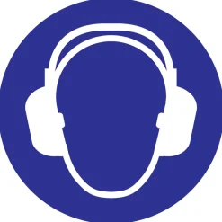 Pictogram oorbescherming Ø 18 cm