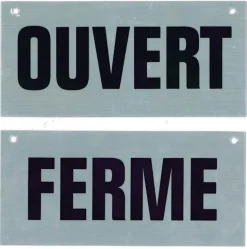 Pictogram panneau ouvert / fermé 17 x 12,5 cm