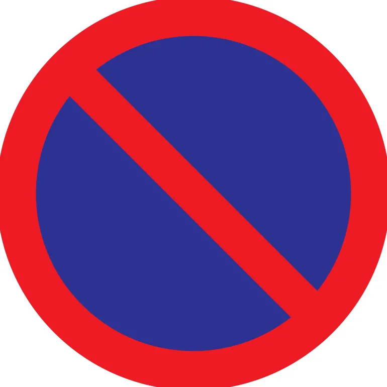 Pictogram parkeerverbod Ø30 cm