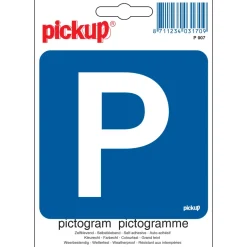 Pictogram parkeren P 10 x 10 cm