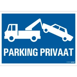 Pictogram parking privaat 23 x 33 cm