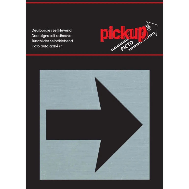 Pictogram pijl aluminium
