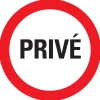 Pictogram privé  Ø30 cm