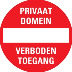 Pictogram privaat domein Ø 30 cm