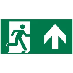 Pictogram rechtdoor / naar boven 15 x 30 cm