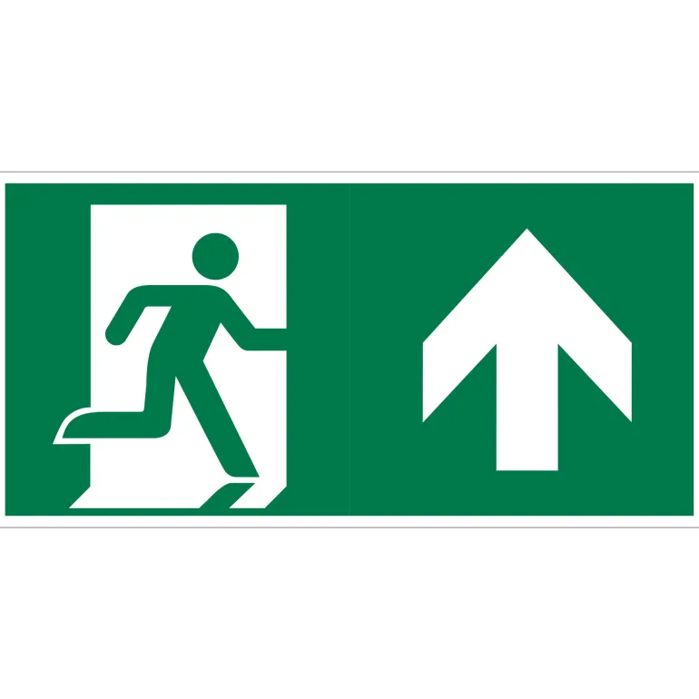 Pictogram rechtdoor / naar boven 15 x 30 cm