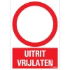 Pictogram uitrit vrijlaten 23 x 33 cm