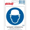 Pictogram veiligheidshelm 10 x 10 cm