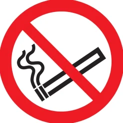 Pictogram verboden te roken Ø30 cm