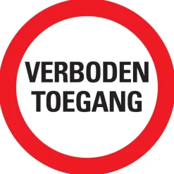 Pictogram verboden toegang 30 cm