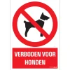 Pictogram verboden voor honden 23 x 33 cm