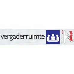 Pictogram vergaderruimte aluminium 16,5 x 4,4 cm