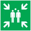 Pictogram verzamelpunt 20 x 20 cm