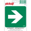 Pictogram vluchtweg rechts 10 x 10 cm
