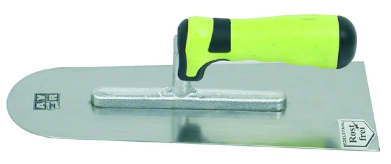Pleistertruweel roestvrij met 2 componenten handgreep 280 x 110 / 80 mm