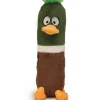 Pluche / rubber hondenspeeltje kwakel 25 cm