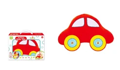 Pluche auto rood