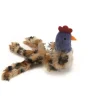 Pluche kattenspeeltje eggy met chip 8,5 cm