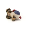 Pluche kattenspeeltje wavy met chip 10 cm