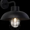 Portland wandlamp zwart IP44 E27 40W