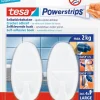 Powerstrips haak Large 6,8 cm wit (2 stuks)