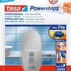 Powerstrips zelfklevende haak ovaal metaal (1 haak + 4 strips)