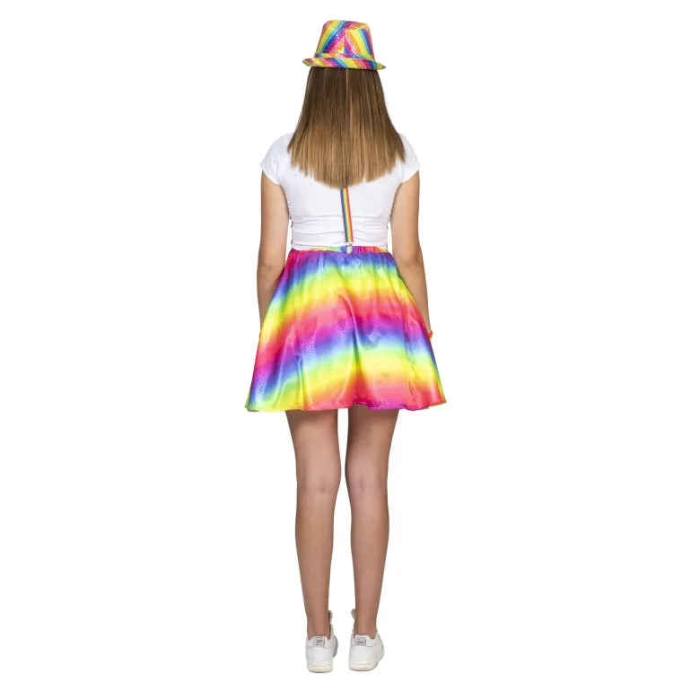 Pride Regenboog Rok Skirt Rosy Dames - One Size