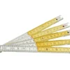 Professionele vouwmeter wit / geel 2 m