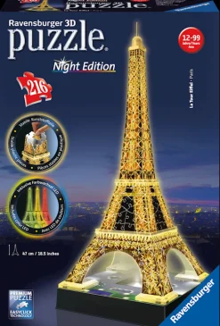 Puzzel 3D: Eiffeltoren night edition