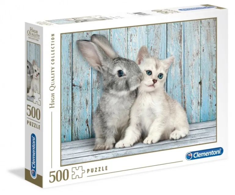 Puzzle 500 Cat&Bunny