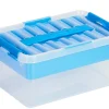 Q - line multi opbergbox 6 L blauw