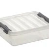 Q - line opbergbox 1 L transparant