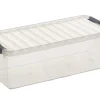 Q - line opbergbox 9,5 L transparant / metaal