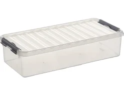 Q - line opbergbox 6,5 L transparant / metaal