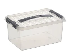 Q - line opbergbox 6 L wit transparant