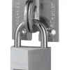 Rechthoekige oogplaat met hangslot 40 mm