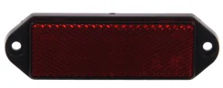 Reflector rechthoekig geschroefd rood