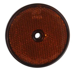 Reflector rond geschroefd oranje