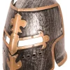 Ridderhelm kunststof - Grijs/goud
