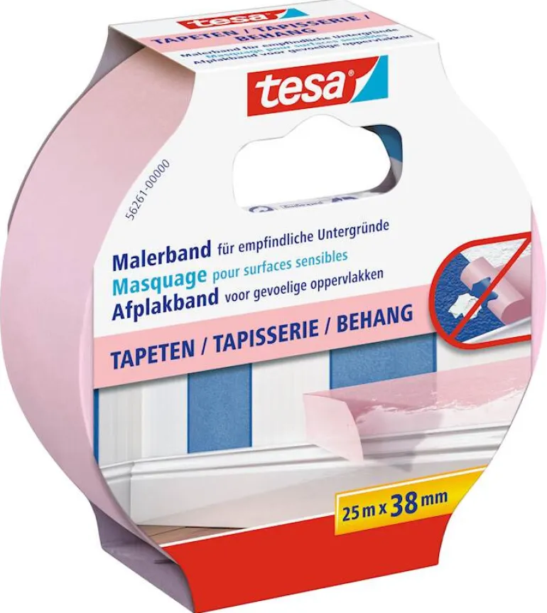 Schilderstape Washi Sensitive roze 25 m x 38 mm