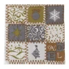 Servetten Kerst Goud 33X33 cm 20 Stuks