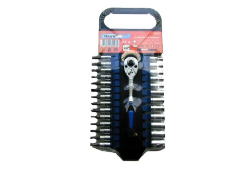 Set dopsleutels 27 x 1/4''