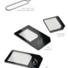 Sim Adaptor Kit, 3 In 1, Black