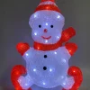 Sneeuwman schaats LED acrylic 50 cm