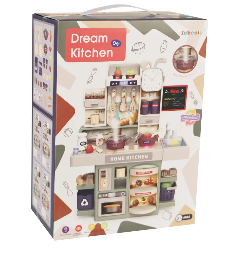 Speelgoed Droomkeuken - Licht en Geluid - Met Accessoires - 34,5cmx16cmx42cm