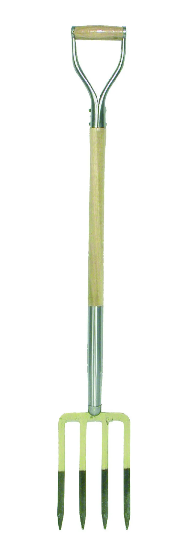 Spitvork 4 tanden met stift en D - steel
