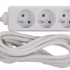 Stekkerblok met kabel 3 m wit 3 x 16 A