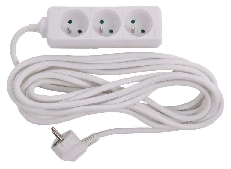 Stekkerblok met kabel 5 m wit 3 x 16 A
