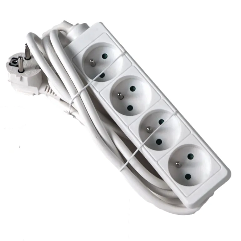 Stekkerblok met kabel 3 m wit 4 x 16 A