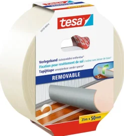 Tapijttape verwijderbaar 25 m x 50 mm